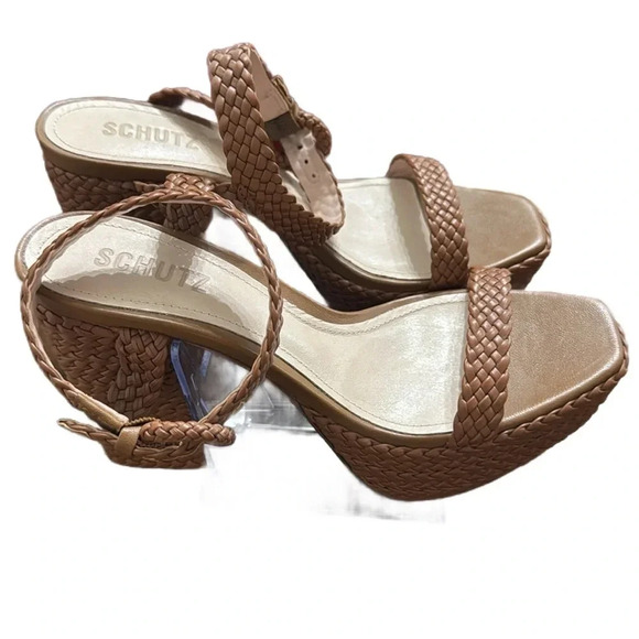 SCHUTZ BRAIDED PLATFORM SHOE 
HAZEL 
SIZE 8 
NEW - Picture 3 of 5